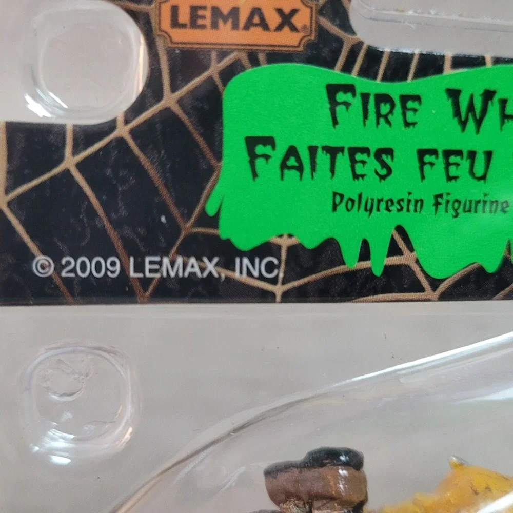 Lemax Spooky Town Fire When Ready Skeleton Pirate Cannon Figurine 92608 READ!